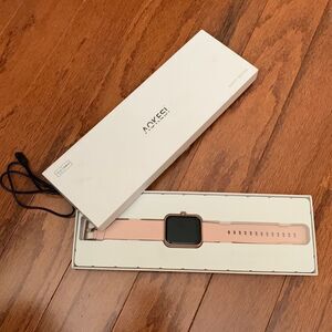 Aikesi Smart Watch womens pink includes charger